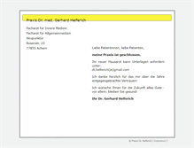 Tablet Screenshot of dr-helferich.de